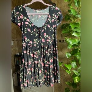 Kimchi Blue Black Floral Dress
